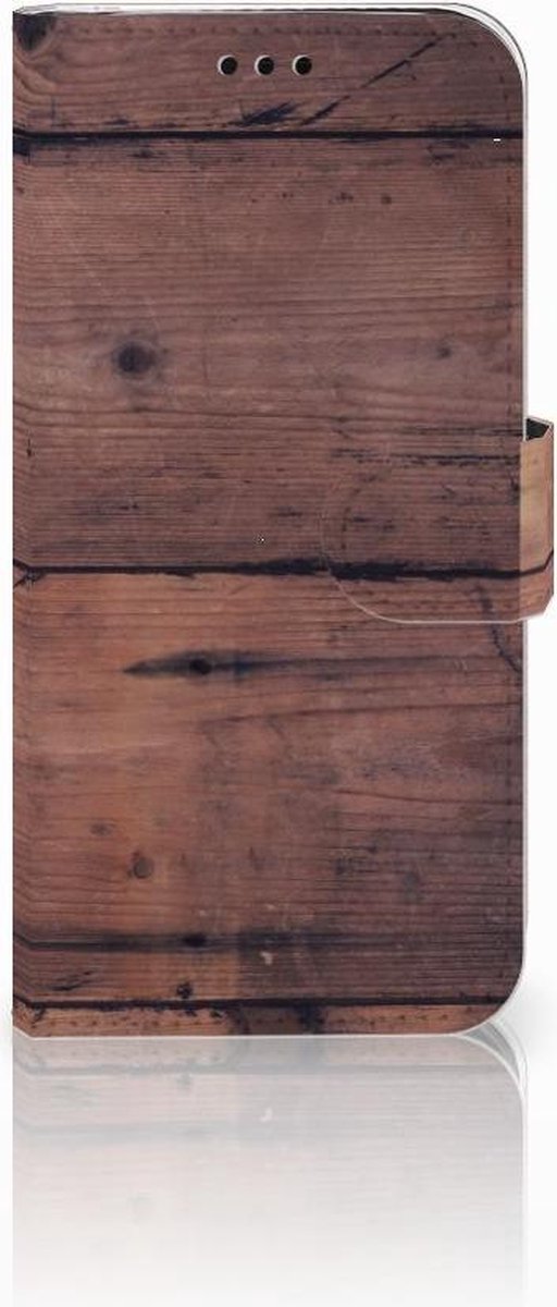 Samsung Galaxy J5 2017 Book Style Case Old Wood