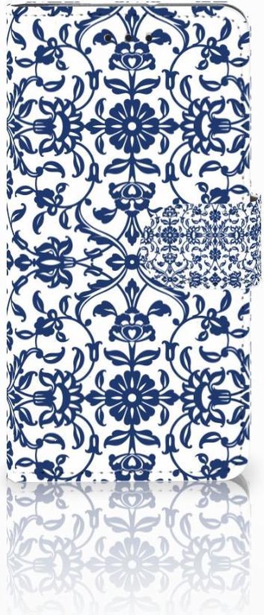 Motorola Moto G7 Play Hoesje Flower Blue
