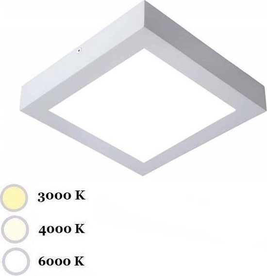 Lam Biscuit Over instelling Specilights LED Plafondlamp Vierkant 6W | bol.com