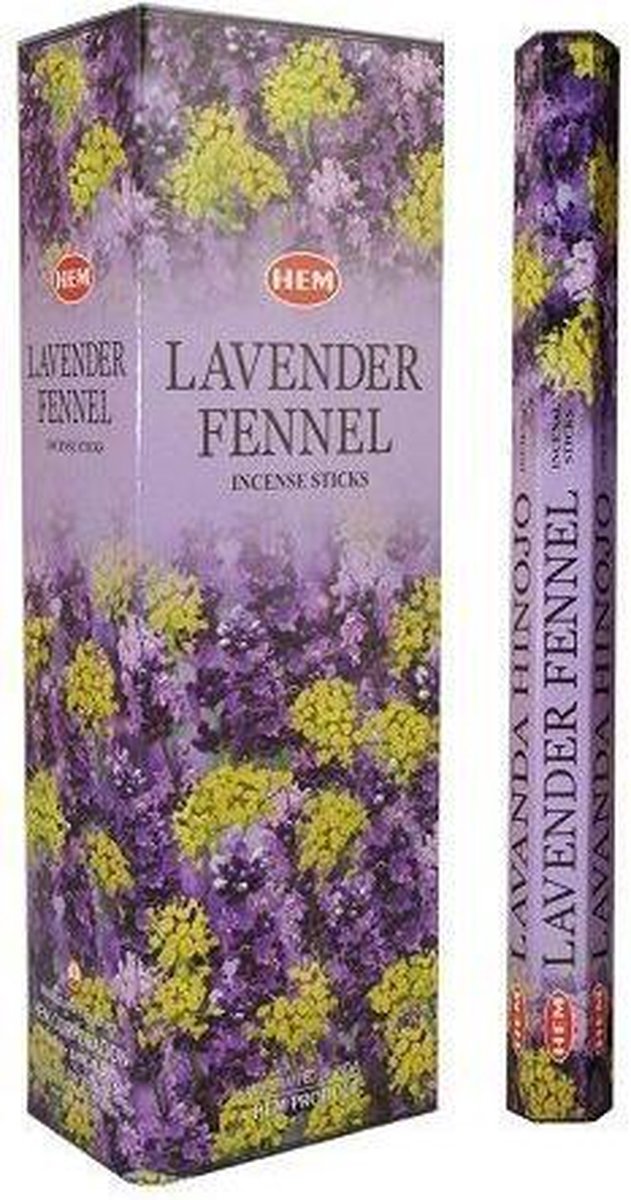 HEM Wierook - Lavender Fennel - Slof (6 pakjes/120 stokjes) Transparant