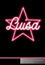 Luisa Punktraster Notizbuch Pink Star
