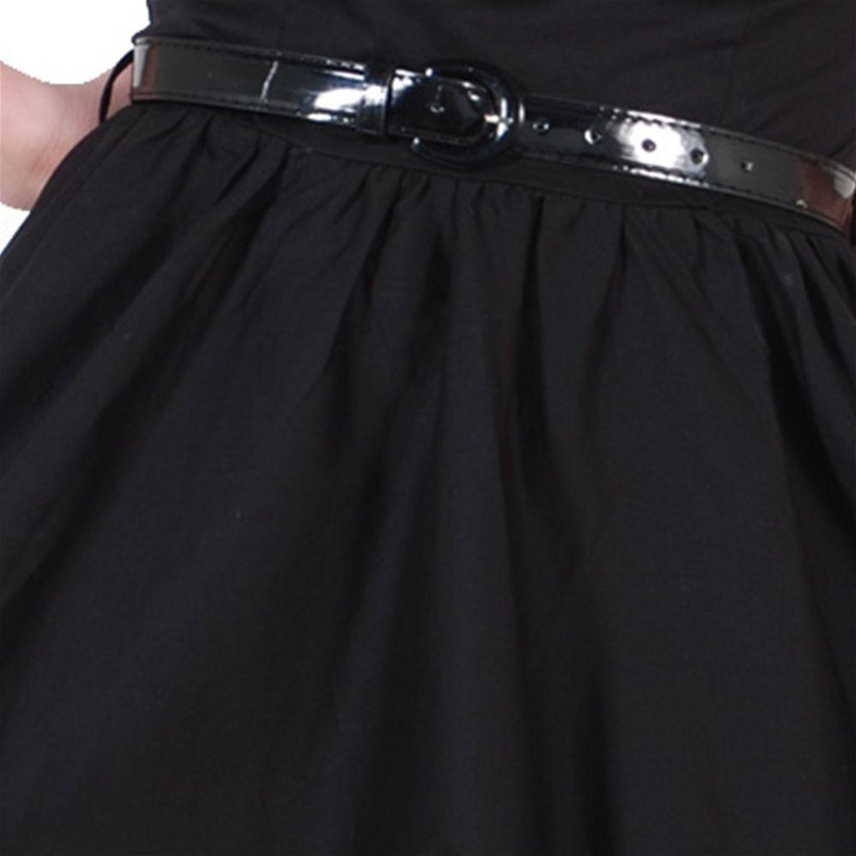 Timormode 50's Audrey Hepburn-jurk, Rockabilly swing, geplooide jurk