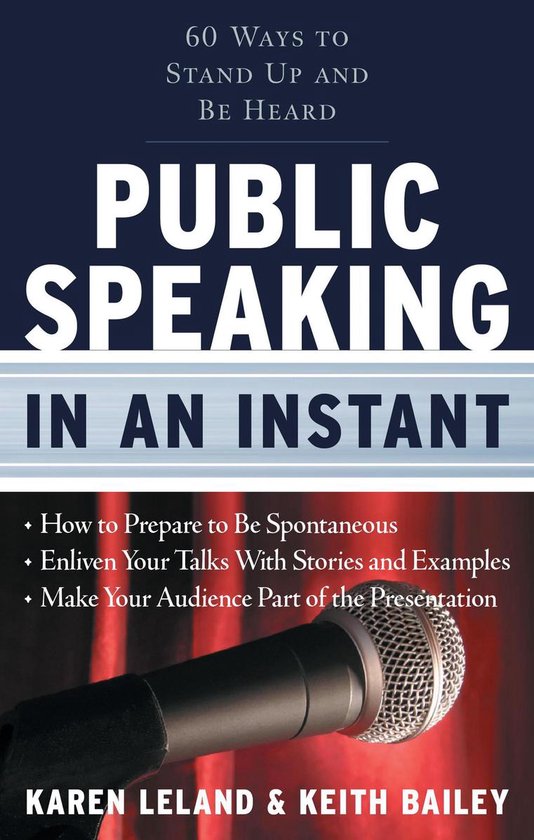 In an Instant - Public Speaking in an Instant - cover
