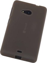 Microsoft Lumia 535 - TPU Hoesje Transparant Grijs - Back Case Bumper Hoes Cover