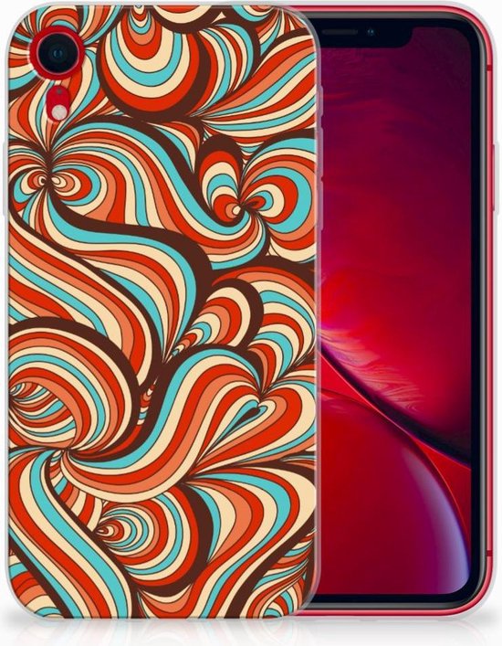 TPU Silicone Bumper pour Apple iPhone Xr Coque Téléphone Rétro