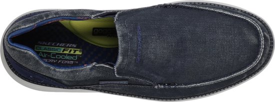Skechers Status 2.0- Mosent Instappers Heren - Blue - Maat 48,5 | Bestel nu!