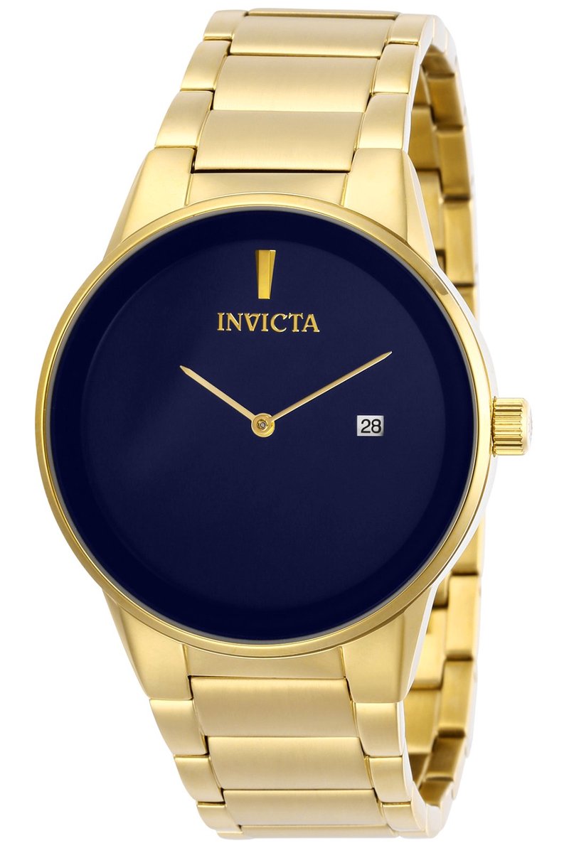 Invicta Specialty 29472 Heren Horloge - Waterdicht - Analoog - Quartz Uurwerk - Roestvrij Staal met blauwe Wijzerplaat - 40mm