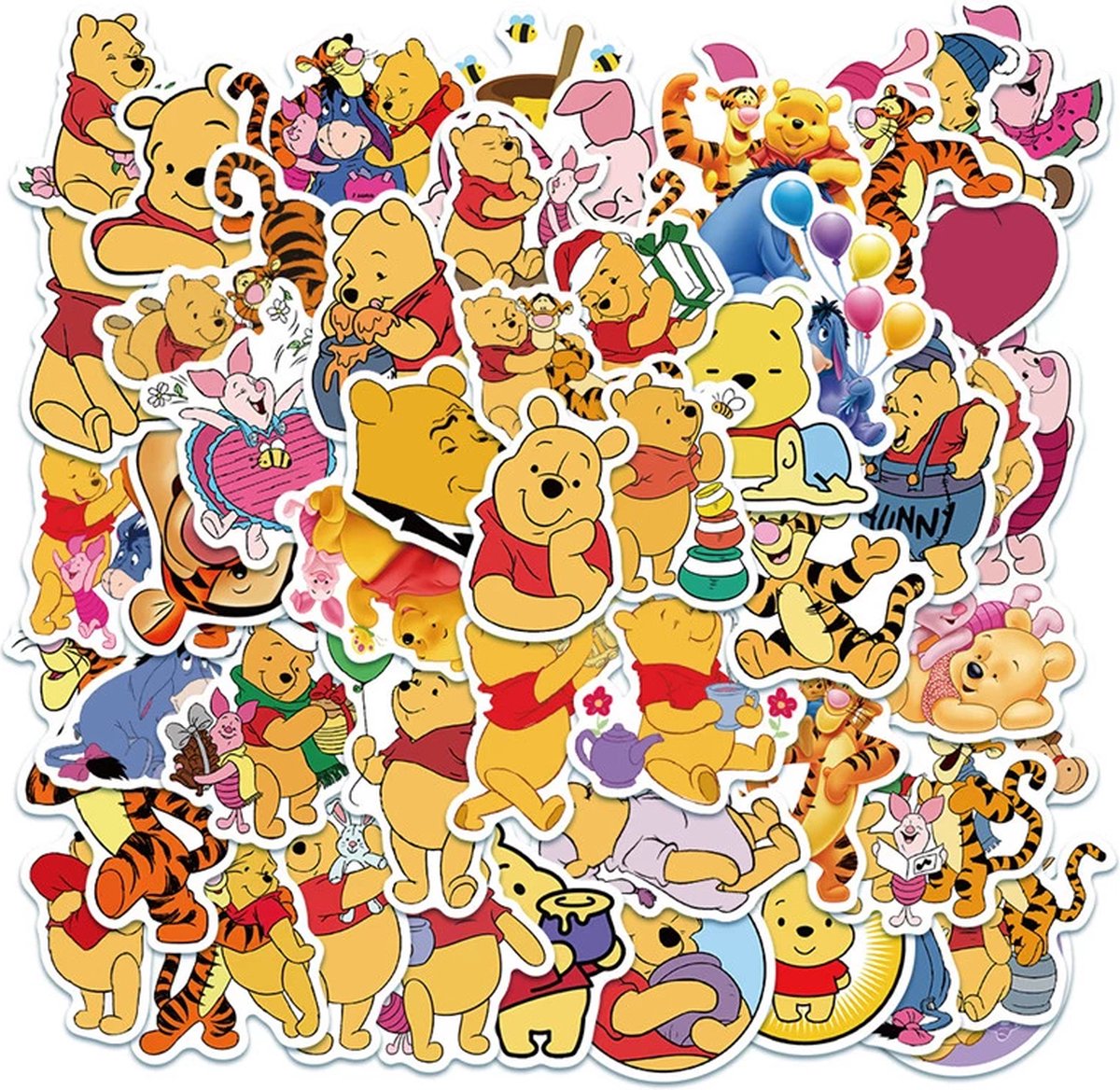 Winnie The Pooh Stickers - Merkloos