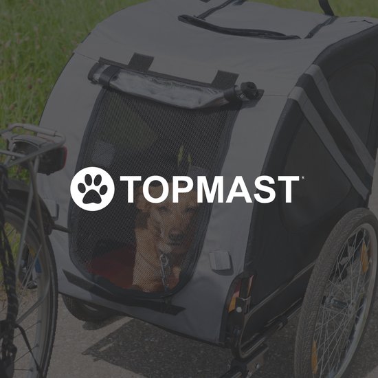 Topmast Easy Flow Hondenfietskar - Met Jogger Functie - Opvouwbaar - Rood - Large van Topmast — afbeelding 4