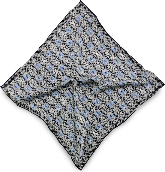Sir Redman - Pochets - pochet Jonathan - marineblauw / lichtblauw / grijs / wit