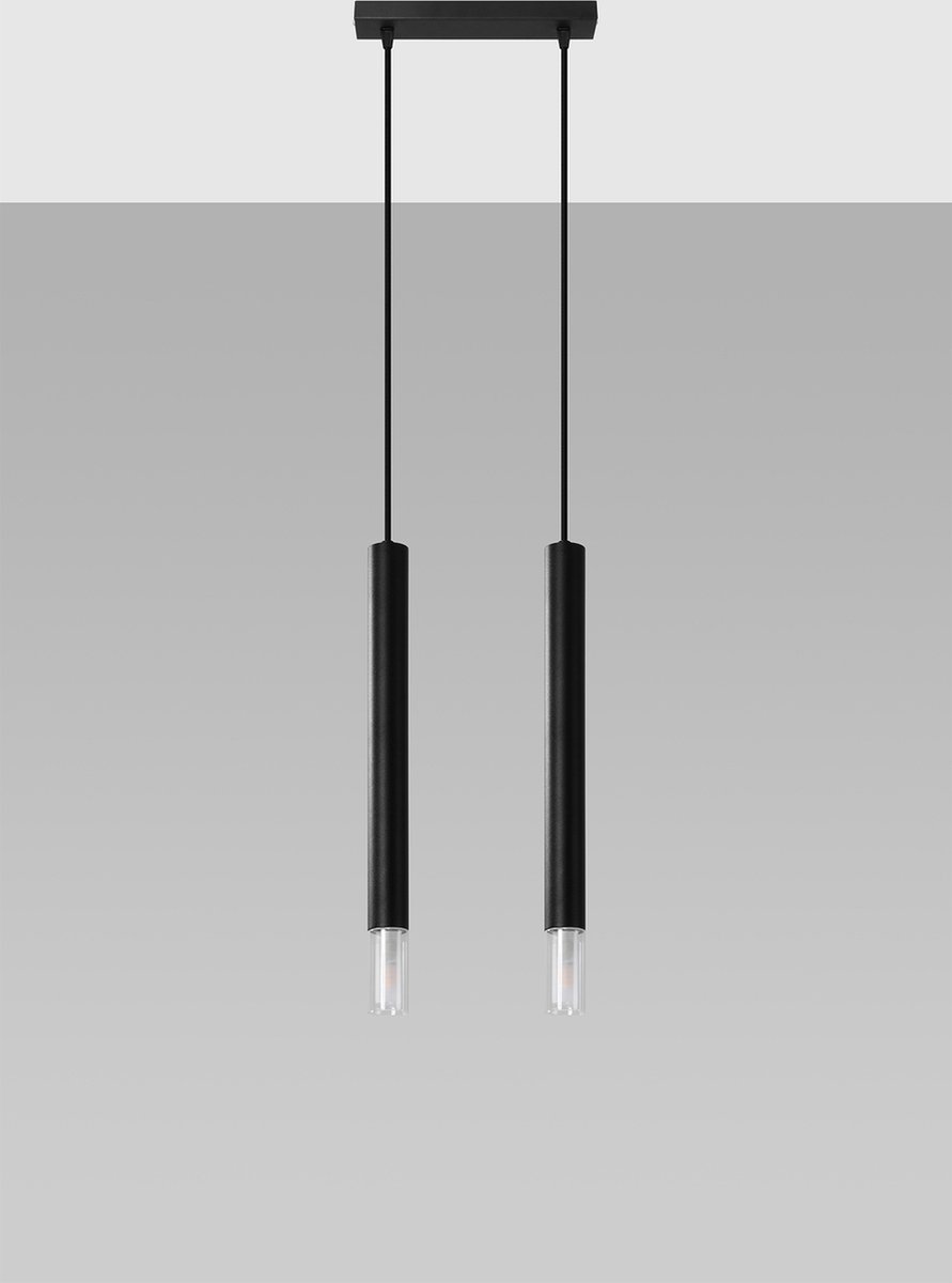 Hanglamp Wezyr 2 - Hanglampen - Woonkamer Lamp - G9 - Zwart