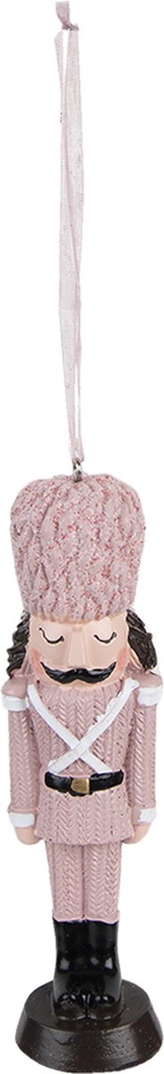 Clayre & Eef Kersthanger Notenkraker 13 cm Roze Polyresin