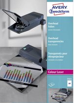 Avery-Zweckform OHP Laserfolie 3561 Folie voor overheadprojectoren DIN A4 Laser (zwart/wit), Laser (kleur), Kopiëren (z
