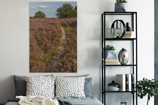 Un sentier dans le parc national de Dwingelderveld 90x140 cm - Tirage photo sur toile (Décoration murale salon / chambre)