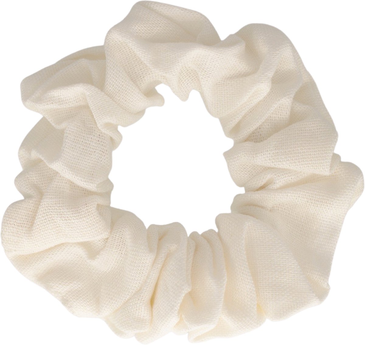 Scrunchie - off white linen | Wit | Meisje