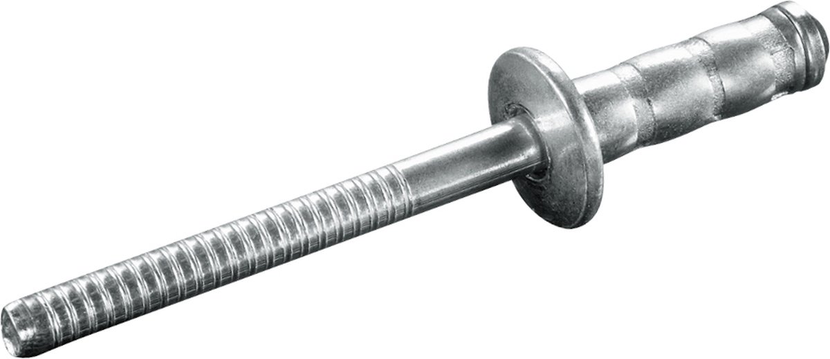GOEBEL® - 1000 x Multi-Grip blindklinknagels (Ø x L) 3,2 x 12 mm - Staal verzinkt / Staal verzinkt - Vlakke kop - MULTI - 7780132120 - Popnagel