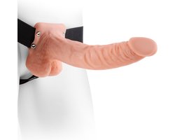 Pipedream - Fetish Fantasy - Hollow Strap-On with Balls - 9 Inch - Skin