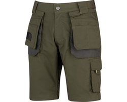 STØRVIK Job Korte Hoveniers Tuin Werkbroek Heren - Werkshort - Werkbermuda - Werk Short - Maat M - Olijfgroen