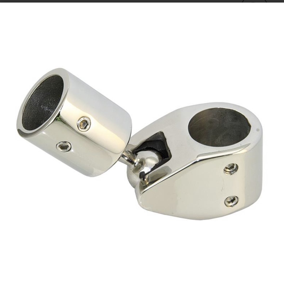 1x Rvs middenstuk 25mm-Rvs middenstuk met kogel.