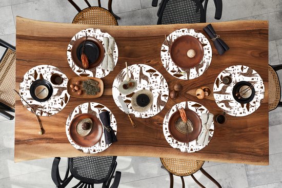 Artoid Mode Aquarel Rendier Boom Kerstmis Ronde Placemats Set van 4, 37 cm Winter Xmas Placemat Wasbare Placemats Keuken Party Decoratie Artoid Mode Aquarel Rendier Boom Kerstmis Ronde Placemats Set van 4, 37 cm Winter Xmas Placemat Wasbare Placemats Keuken Party Decoratie