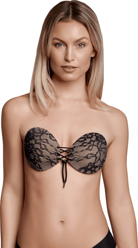 Bye Bra Lace-It BH, zelfklevende beha, push-up beha, zelfklevende beha