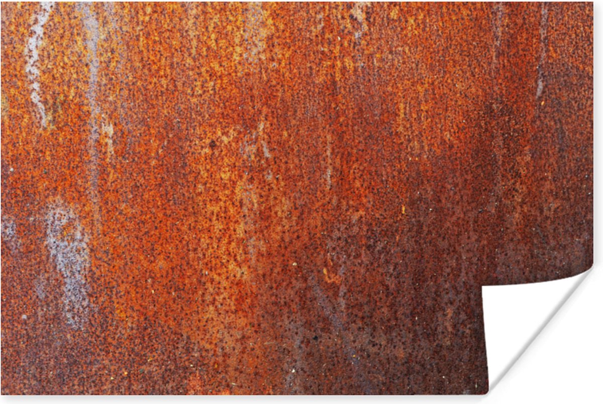 Poster Vintage - Roest - Metaal - 90x60 cm