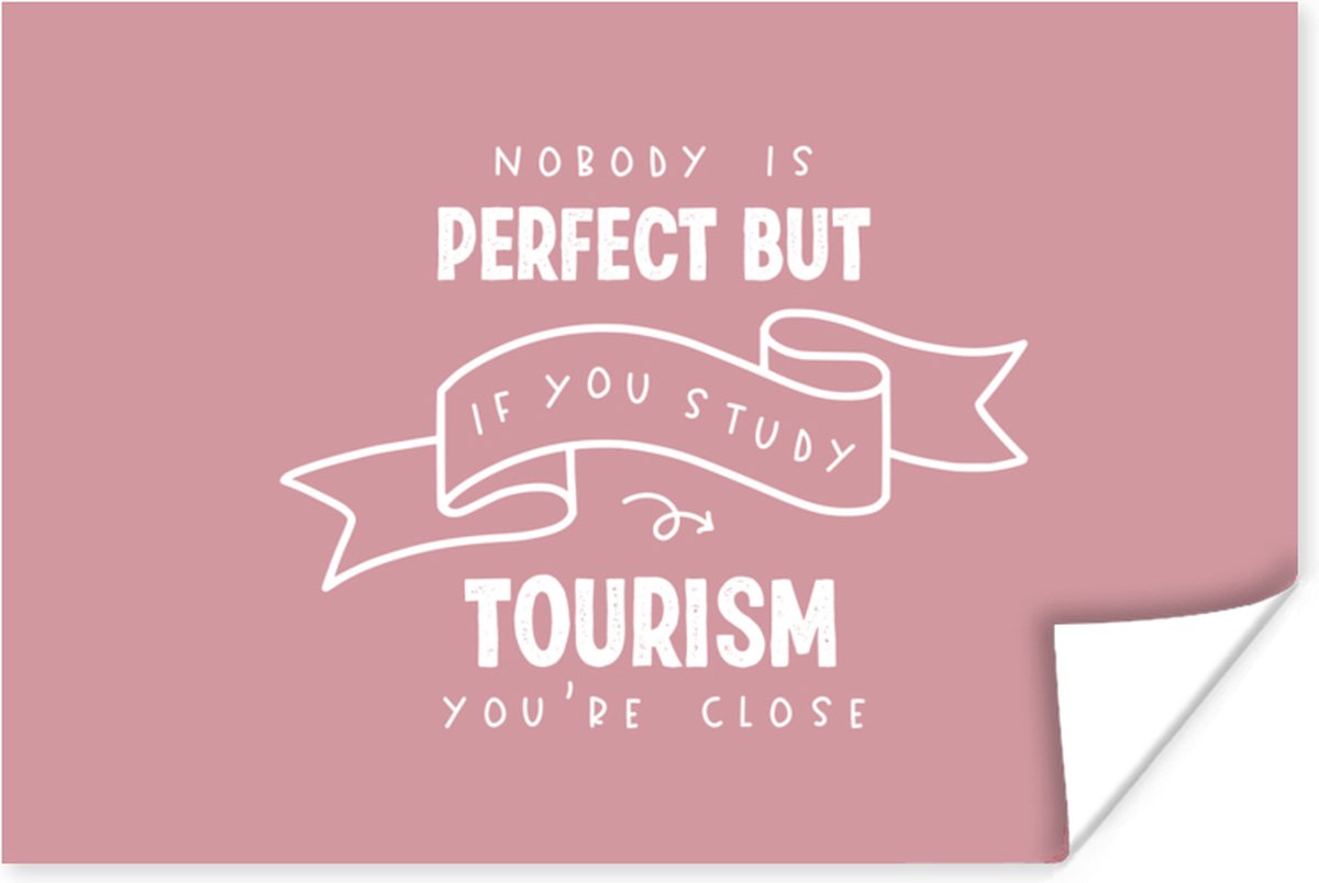 Poster Quote - Tourism - Studeren - 90x60 cm