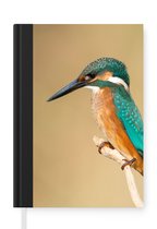 Notitieboek - Schrijfboek - IJsvogel - Dieren - Vogel - Notitieboekje klein - A5 formaat - Schrijfblok
