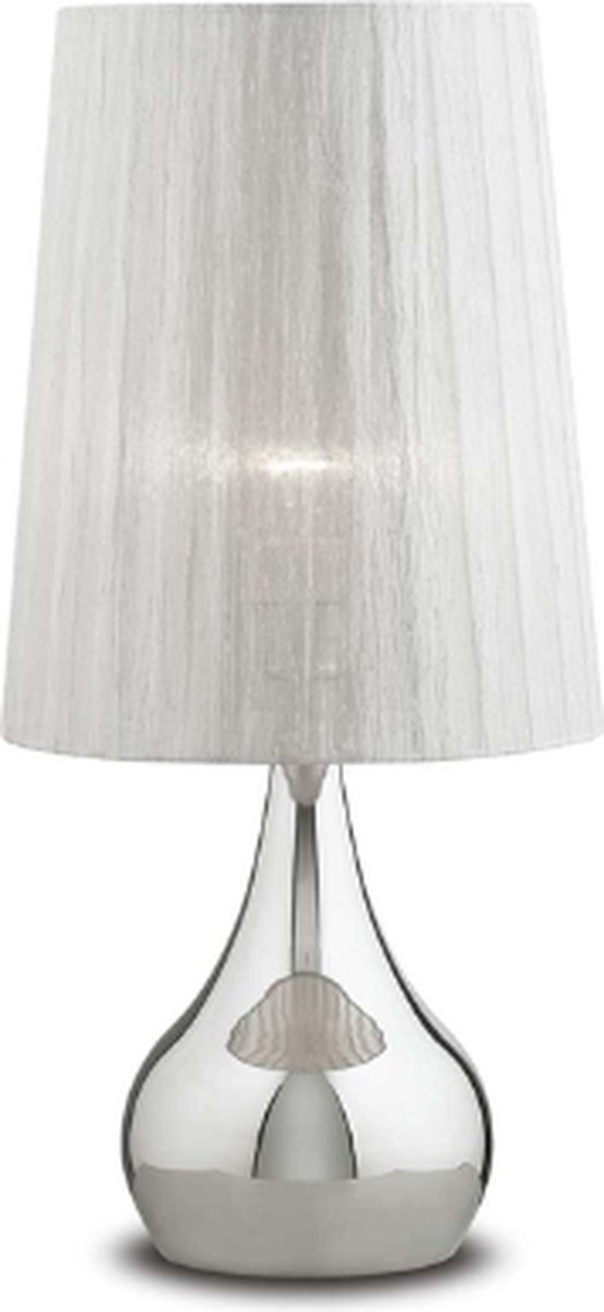 Ideal Lux - Eternity - Tafellamp - Metaal - E14 - Zilver - Voor binnen - Lampen - Woonkamer - Eetkamer - Keuken