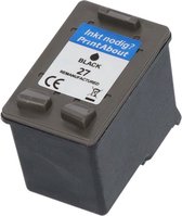 PrintAbout huismerk Inktcartridge 27 (C8727AE) Zwart geschikt voor HP