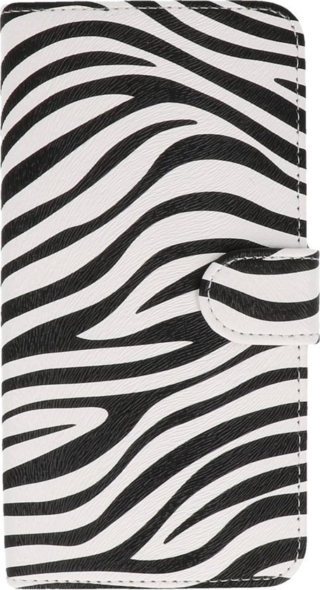 Coque Nokia Lumia 620 Zebra Bookstyle Wit