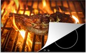 KitchenYeah® Inductie beschermer 80.2x52.2 cm - BBQ - Vlees - Kruiden - Kookplaataccessoires - Afdekplaat voor kookplaat - Inductiebeschermer - Inductiemat - Inductieplaat mat