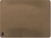 Motif bureaustoelmat - 90x120 cm - geluiddempend “ vloerbeschermer - geschikt voor tapijt & harde vloeren“ anti-slip rubber “ bureau accessoires“ natural