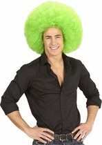 Pruik Afro Extra Groot Groen | One Size