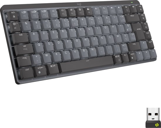 Logitech MX Mechanical Mini - Toetsenbord - FR AZERTY - Draadloos - Grijs