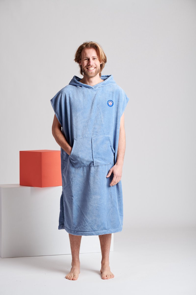 Azul Oceano - Bamboe Surf Poncho - Klein