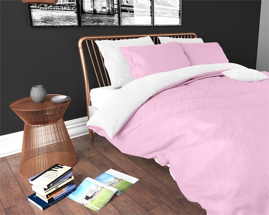 Stitch & Angel beddengoed voor tweepersoonsbed, omkeerbaar dekbedovertrek 240 x 220 cm 2 kussenslopen 65 x 65 cm, polykatoen Stitch & Angel beddengoed voor tweepersoonsbed, omkeerbaar dekbedovertrek 240 x 220 cm 2 kussenslopen 65 x 65 cm, polykatoen