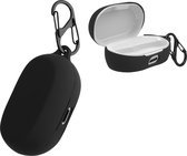 kwmobile Hoes voor Jabra Elite 7 Pro / Elite 7 Active - Siliconen cover voor oordopjes in zwart