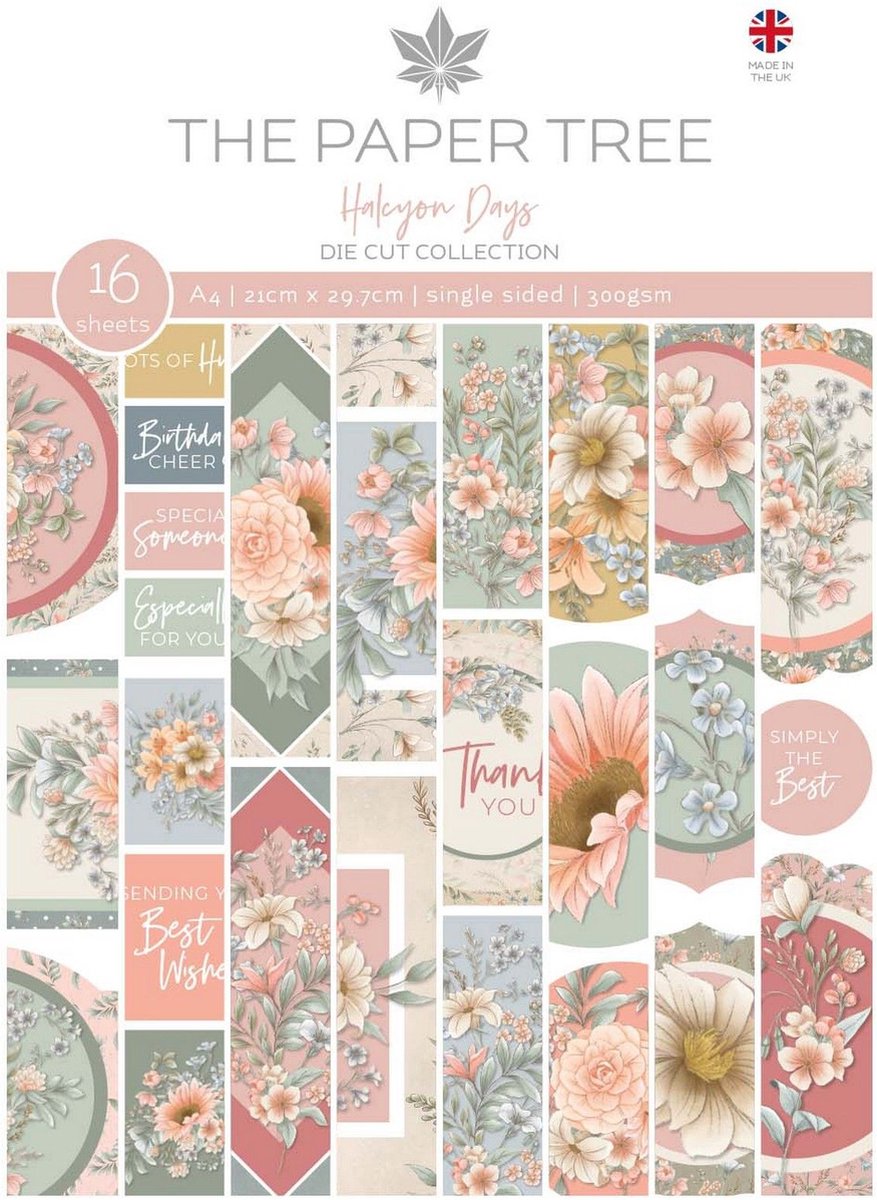 The Paper Tree Halcyon days die cut collection