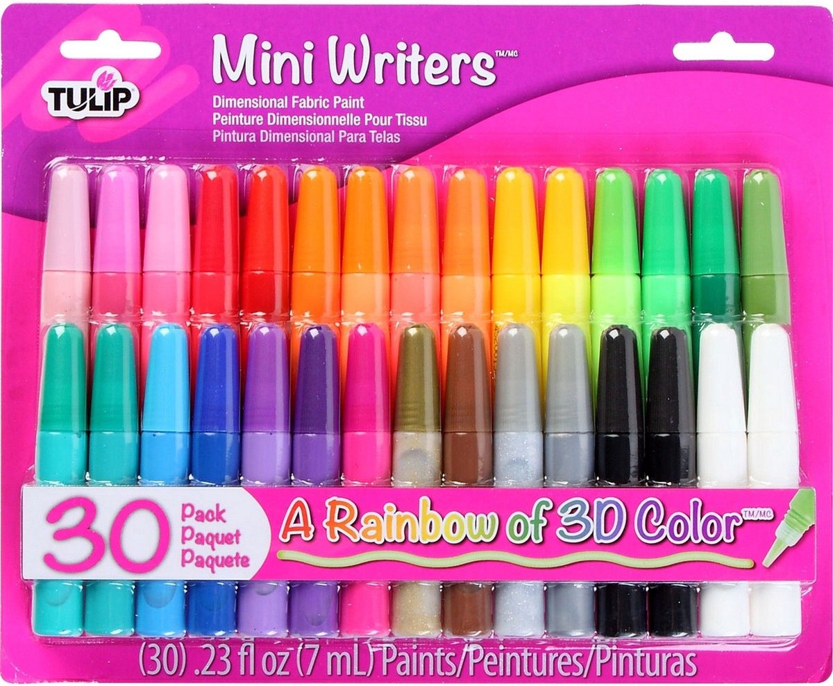 Tulip Dimensional fabric paint Mini-writer 30stuks