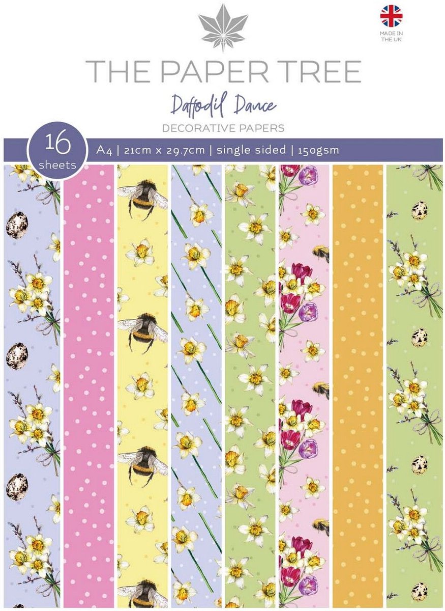 The Paper Tree Daffodil dance decorative papers PTC1195