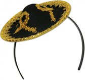 Diadeem met mini sombrero