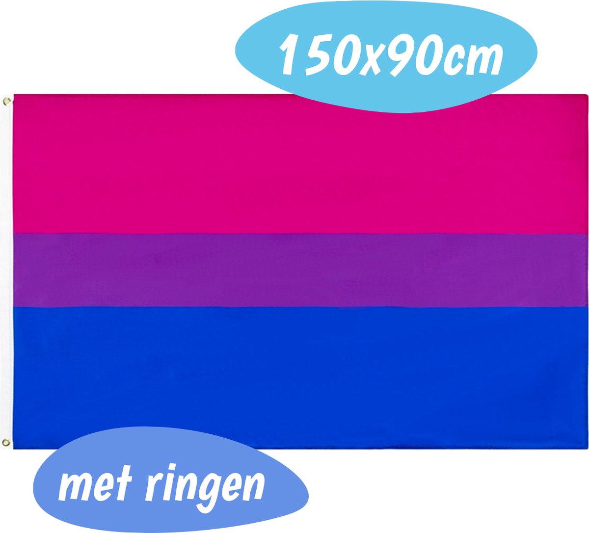 Pride Vlag Bisexueel X Cm Bi Bisexual Gay Regenboog