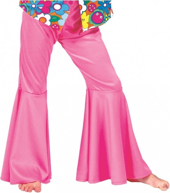 Roze hippie broek voor kinderen 140 | bol.com