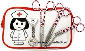 Verpleegkundige set - Healing Hearts Nurse - Handige etui met 3-delige scharenset en een verpleegster horloge