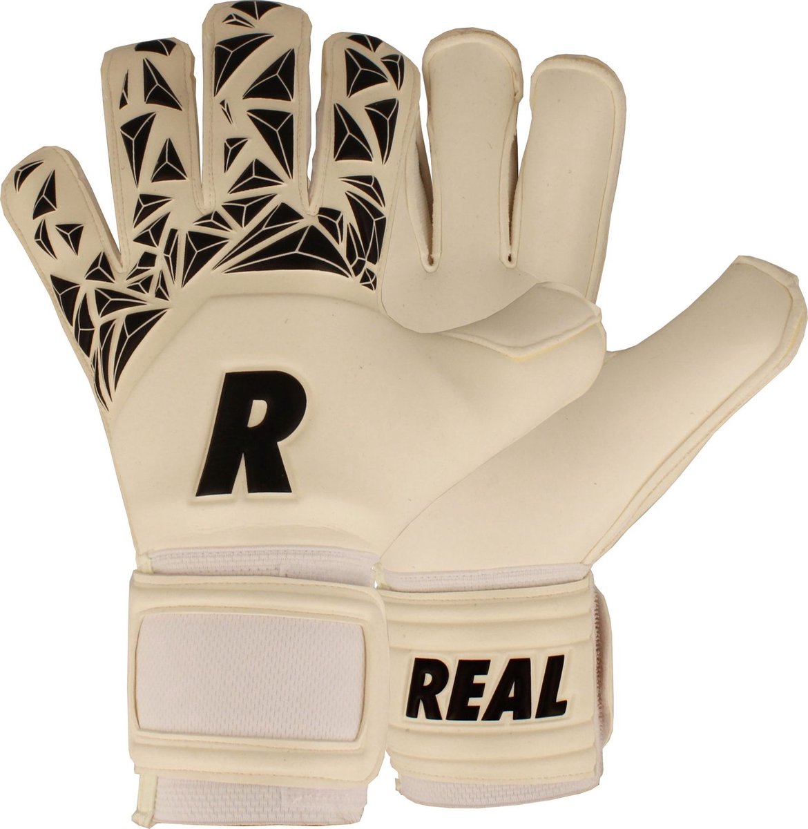 Real Classico Pro Keepershandschoenen Heren - Wit / Zwart | Maat: 8