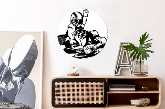 Une illustration d'une assiette en plastique Happy Carter Wall Circle ⌀ 60 cm - impression photo sur cercle mural / cercle vivant (décoration murale)