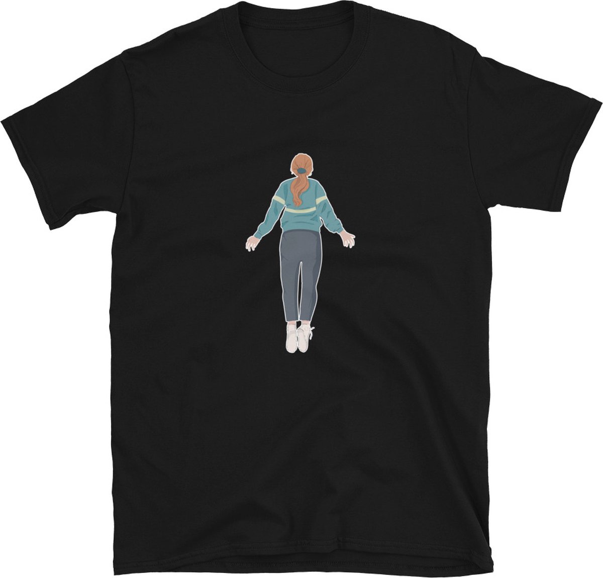 T-shirt Shirt   Stranger Things   Max   Netflix   Serie   Merchandise   Merch   Vliegen   Kleding - Maat M - Zwart - Unisex - Katoen - Polyester - Korte mouwen