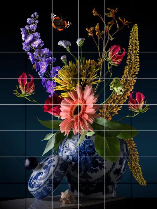 IXXI Royal Flora - Wanddecoratie - Bloemen en Planten - 120 x 160 cm