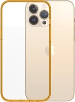 PanzerGlass ClearCaseColor geschikt voor de Apple iPhone 13 Pro Max Tangerine